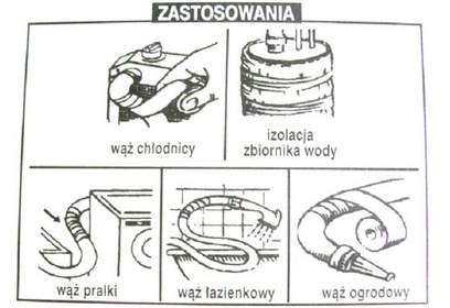 Taśma do naprawy węża ogrodowego gumowego