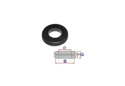 Przelotka gumowa otwarta 15/22 mm - C60493