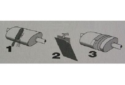 Taśma naprawcza do naprawy tłumika